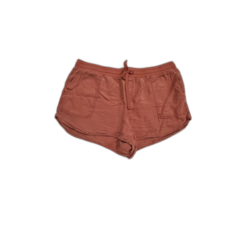 Maurices Cotton Shorts Elastic Waist Size Large Faded Rust